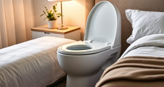 comfortable elderly bedside commodes