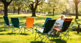 comfortable portable chairs elderly