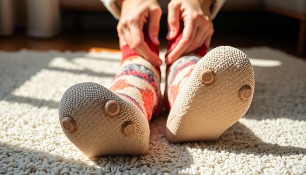 elderly non slip sock selection