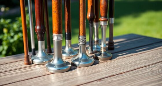 elderly walking sticks selection