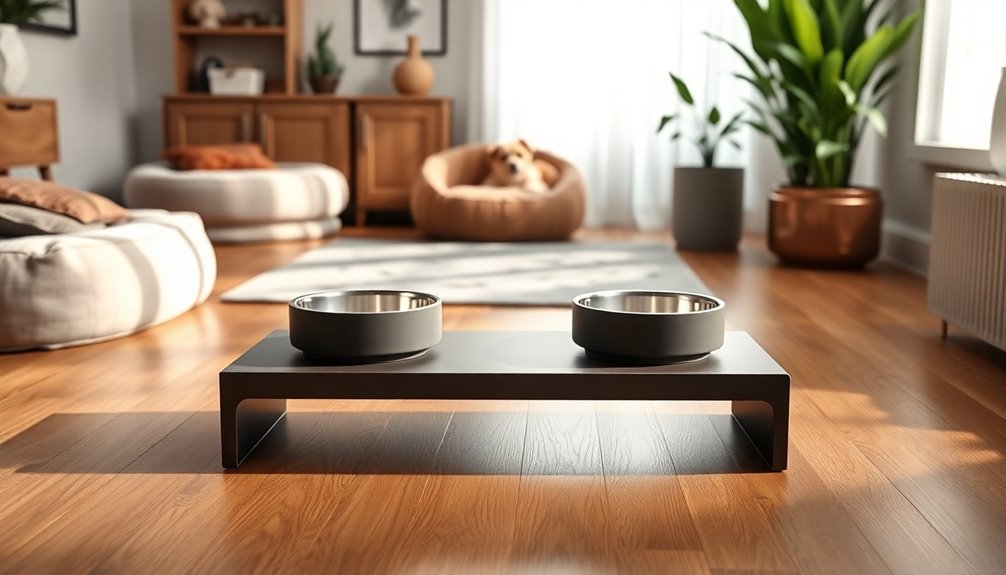 ergonomic elevated dining bowls