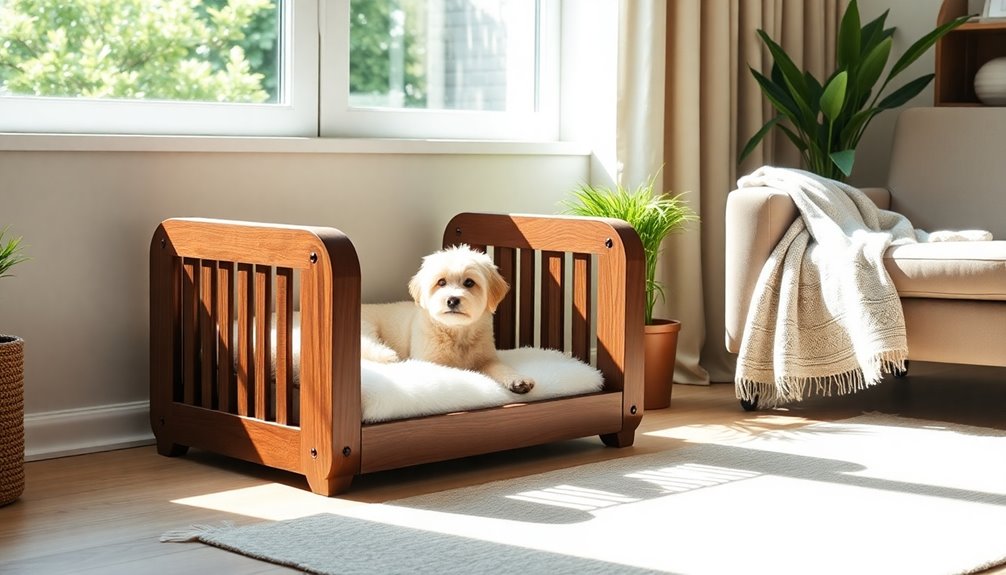 multi functional end table crate