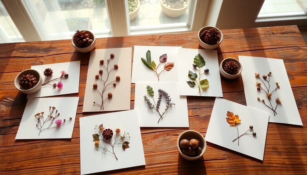 nature inspired handmade cards