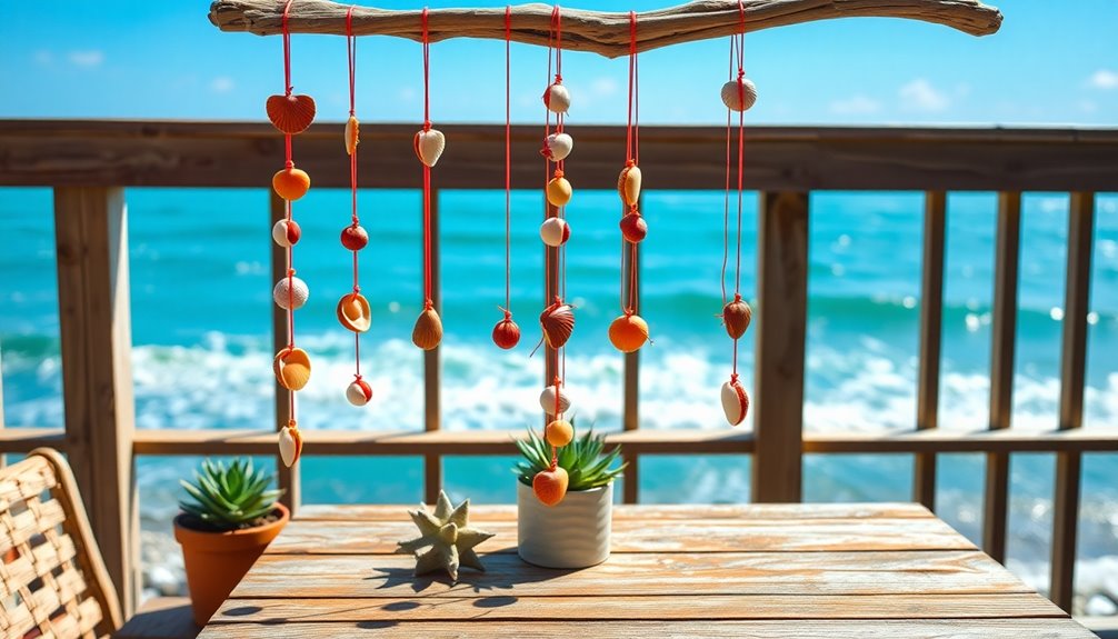 seashell summer wind chimes