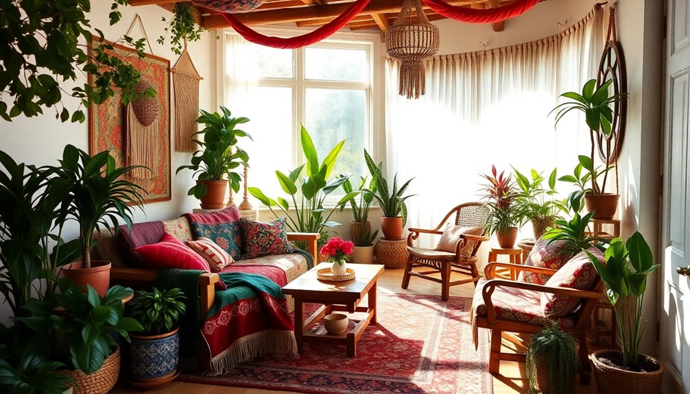 vibrant layered textile oasis