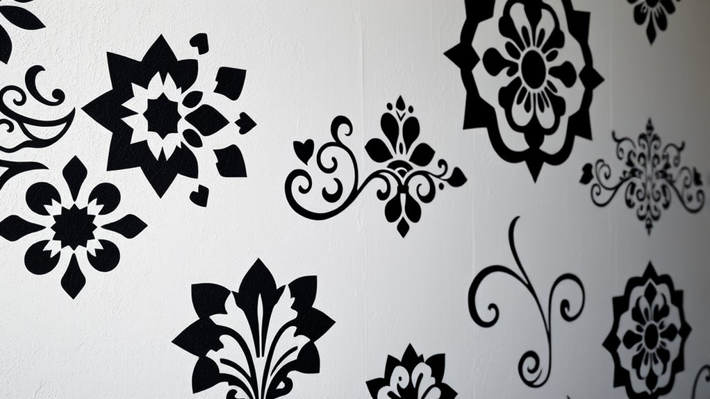 bold monochrome wall art