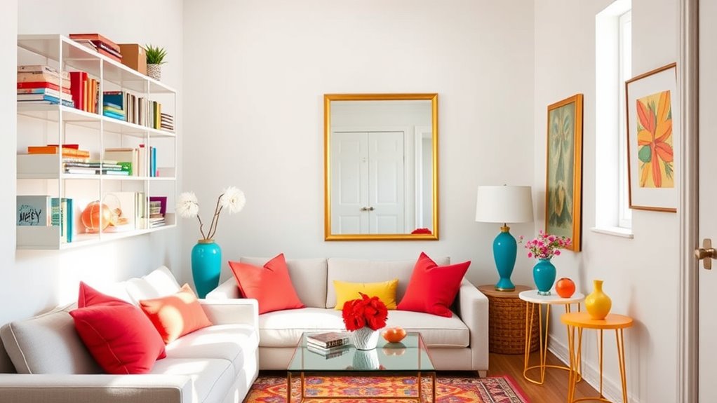 colorful decor for small spaces