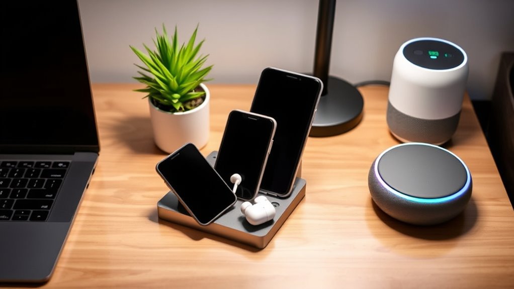 consolidated charging organized devices