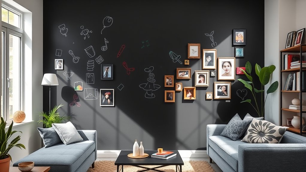 creative erasable wall art