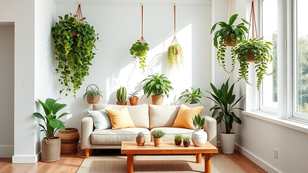 incorporate plants and natural textures