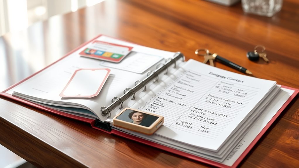 keep emergency contact details updated