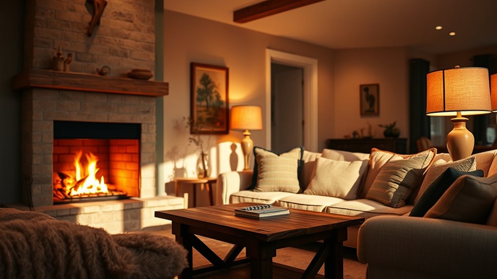 layered lighting enhances ambiance