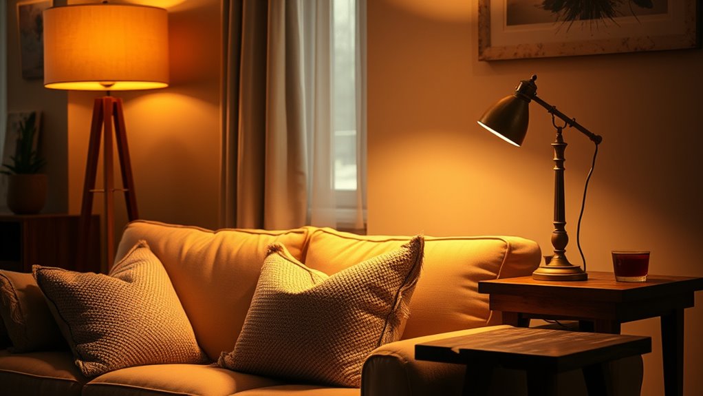 layered warm ambient lighting