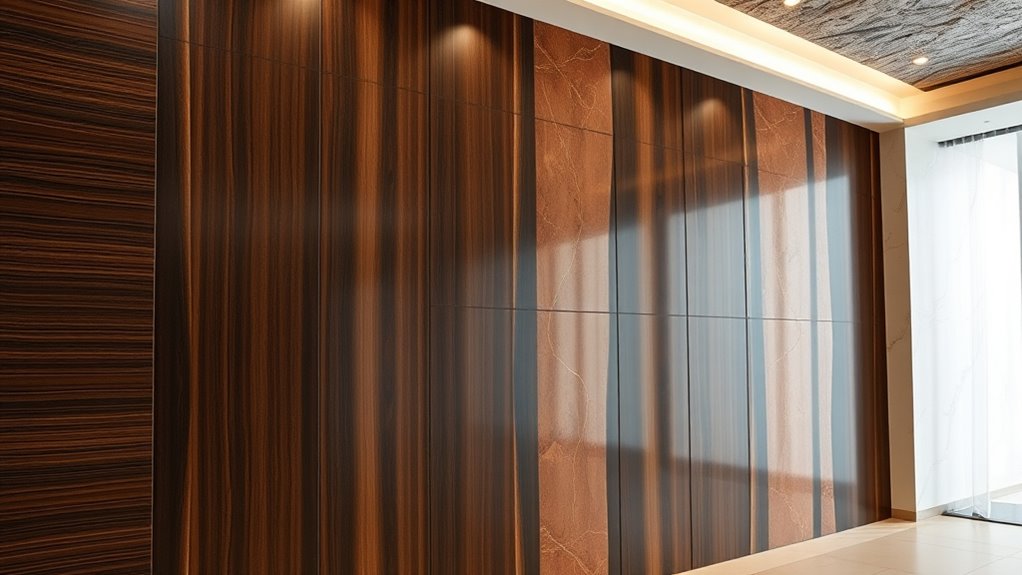 luxurious marble and stone accents