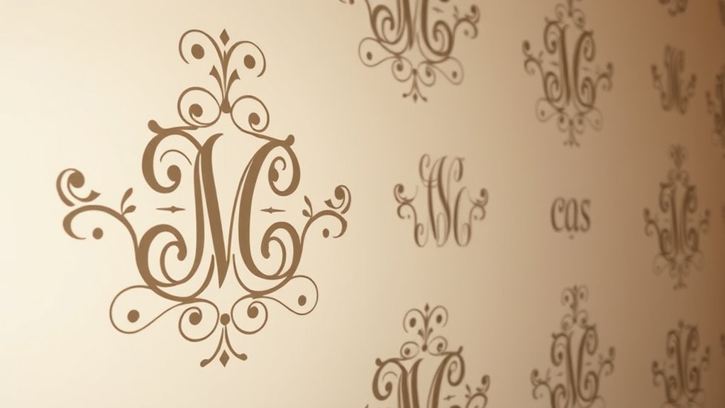 personalized monograms enhance decor