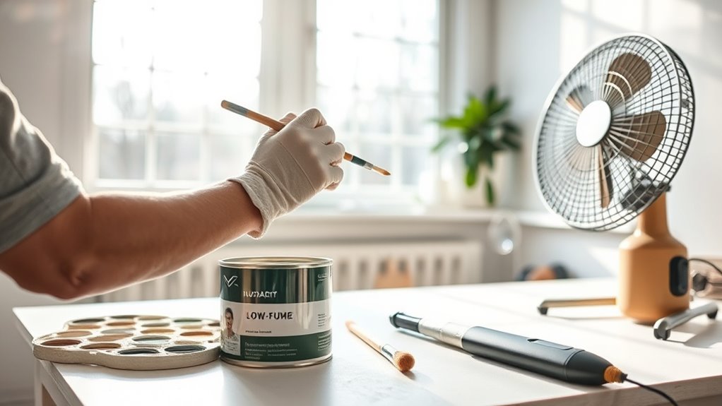 prepare workspace before painting