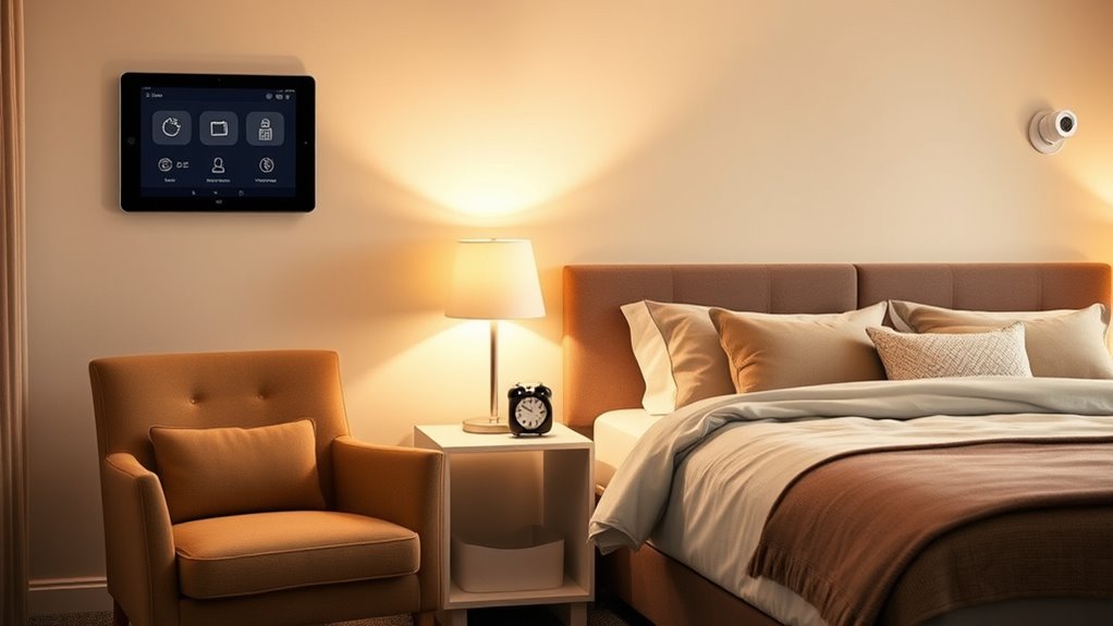 smart secure bedroom automation