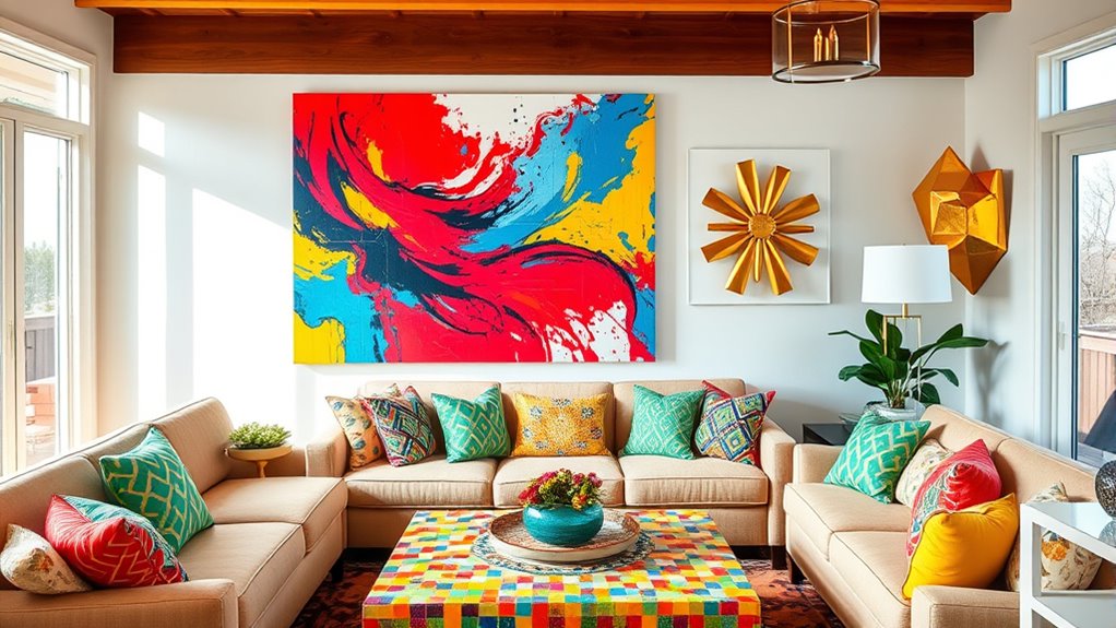 vibrant artistic decor choices