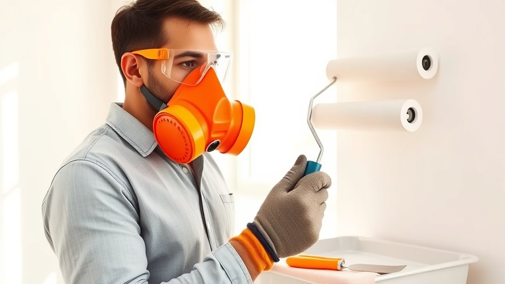 wear protective painting gear