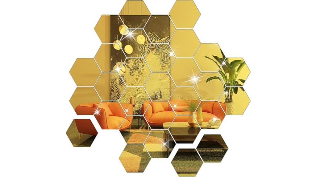 acrylic mirror wall decals