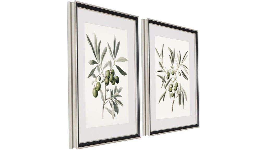 botanical wall art set