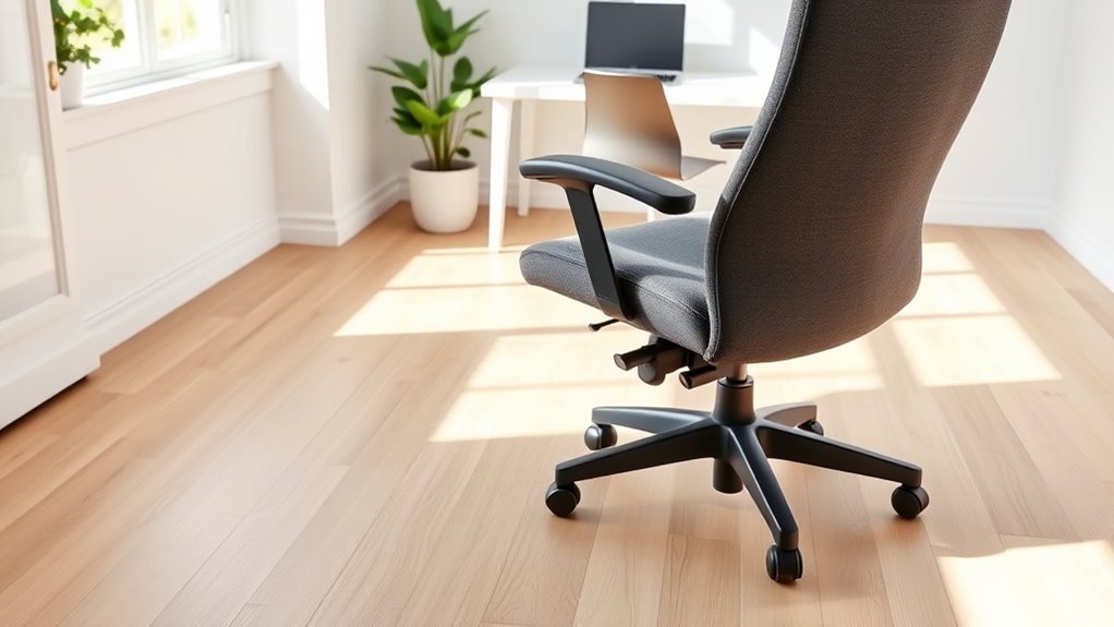 chair friendly home office flooring