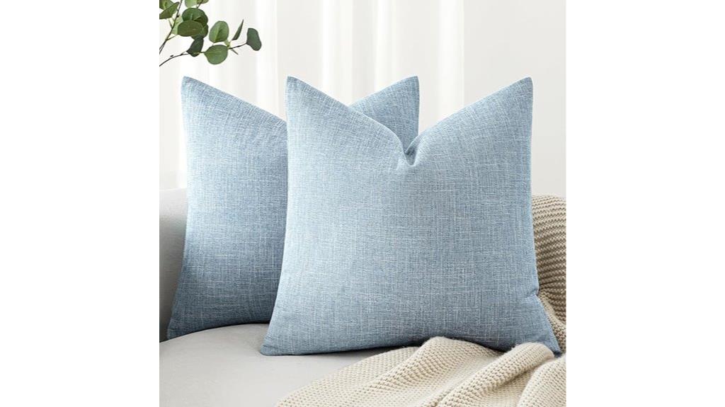 coastal linen pillow set