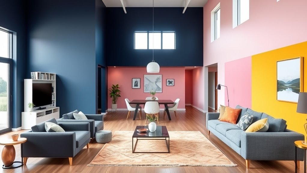 color coded spaces enhance organization