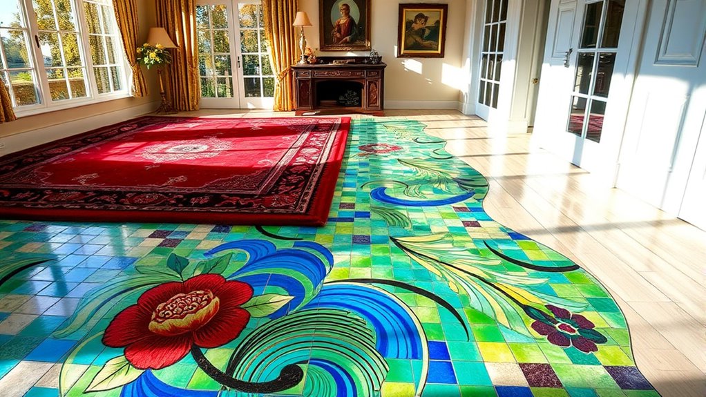 colorful rugs and tiles