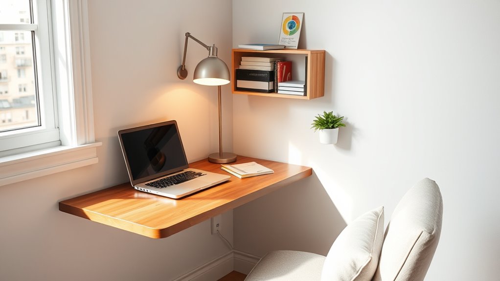 compact room homework nook