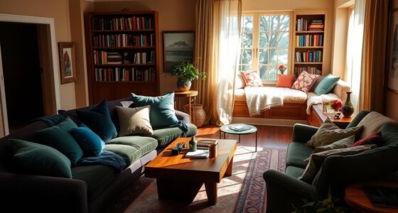 cozy reading and conversation spaces