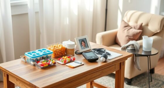 create a comprehensive home caregiving station