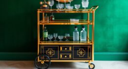elegant art deco bar carts