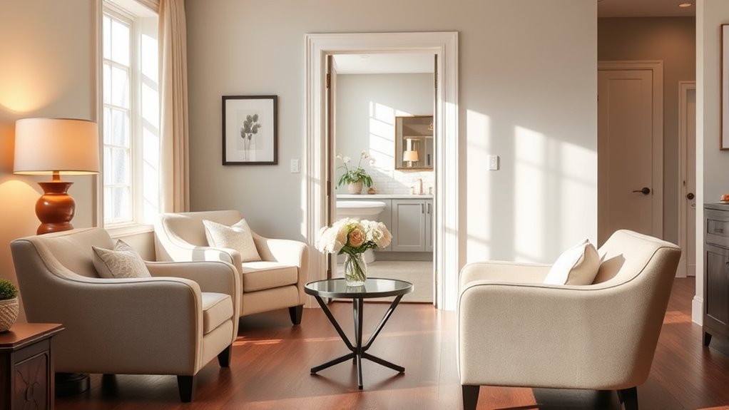 elegant safe well lit home