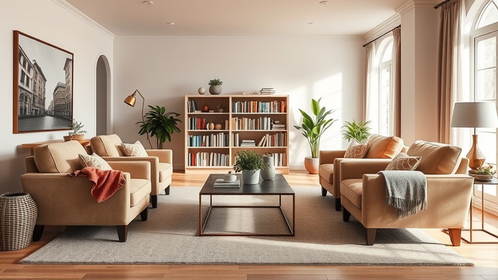 ergonomic layered clutter free lighting