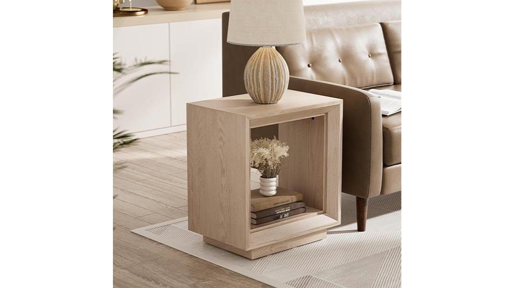 farmhouse geometric end table