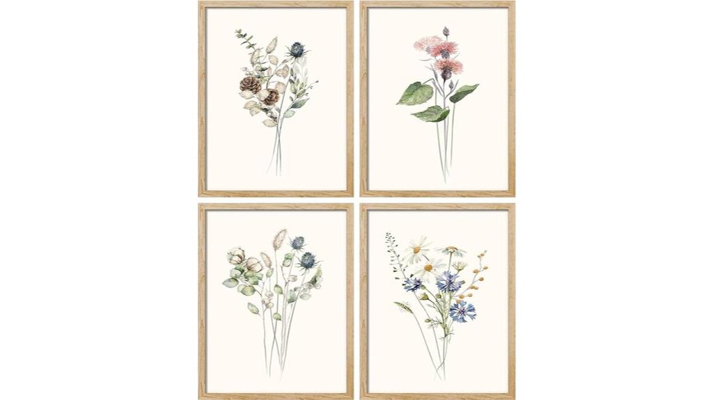 framed botanical wall art