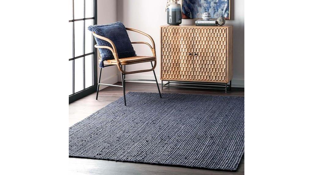 handmade jute rug edges