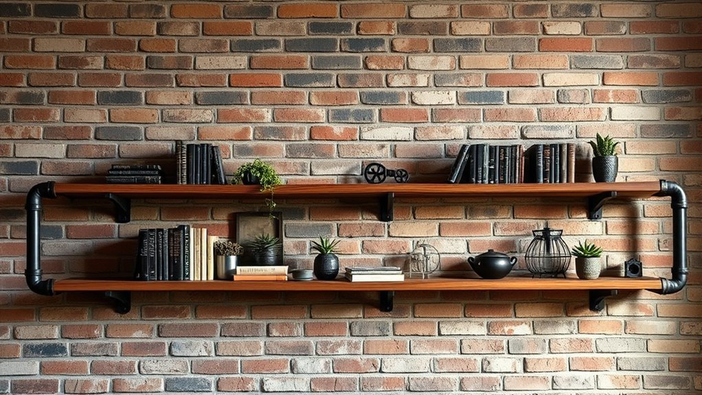 industrial pipe bookshelves collection