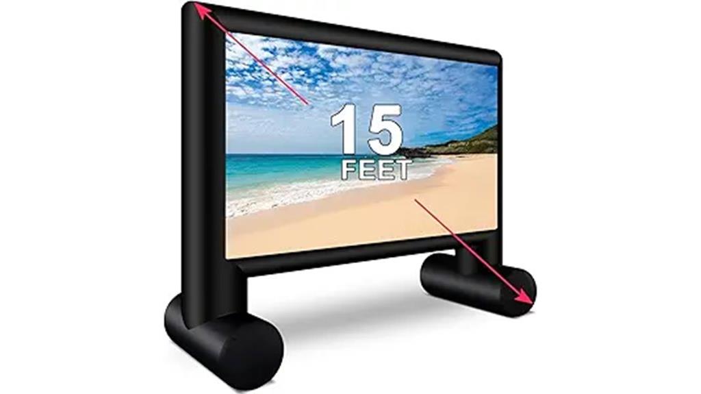 large inflatable outdoor projector