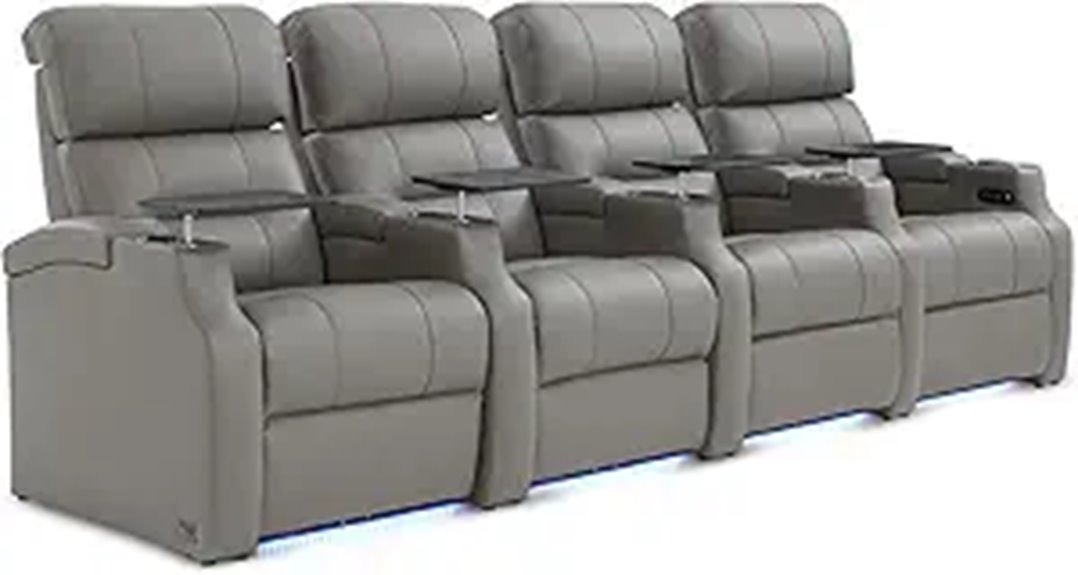 leather recliner home theater