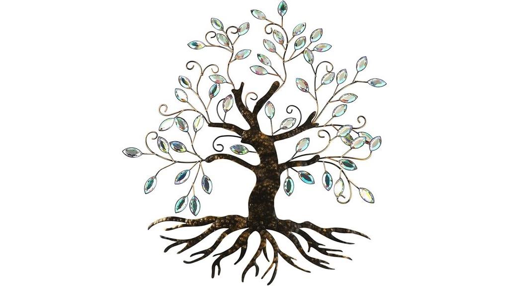 metal tree wall sculpture