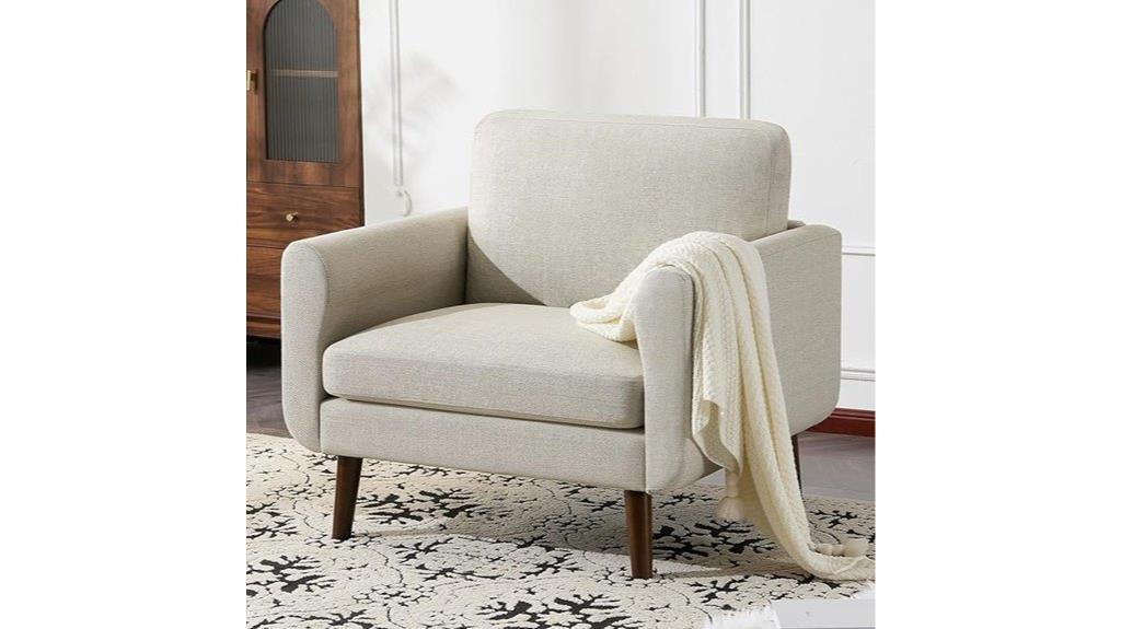 mid century upholstered armchair