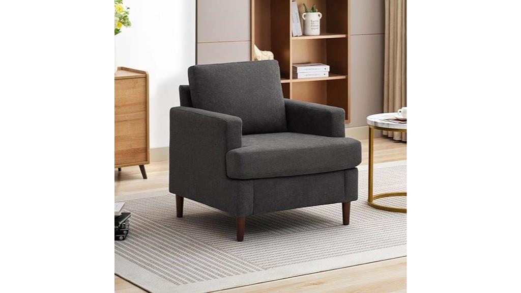 mid century wooden leg chair