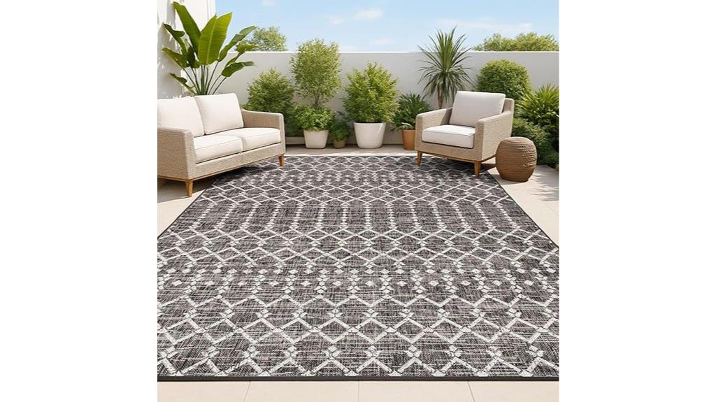 moroccan geometric rug