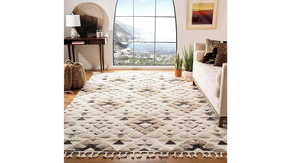 moroccan tassel shag rug