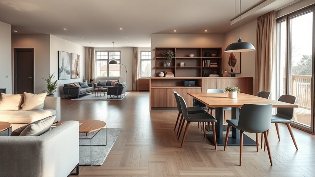 multi use living space layout