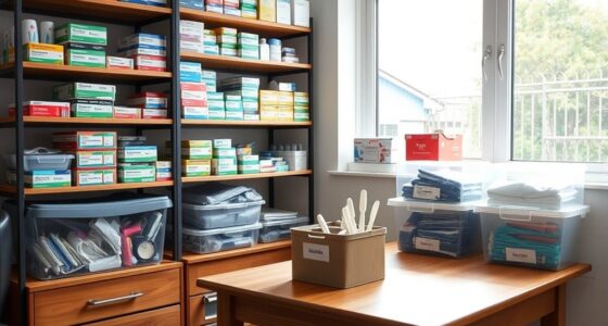organize medical supplies efficiently