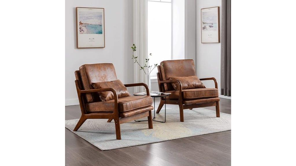 pair of retro chairs