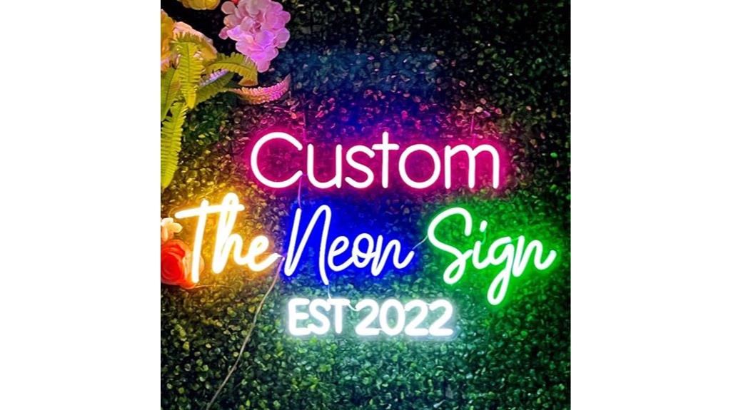 personalized neon light sign